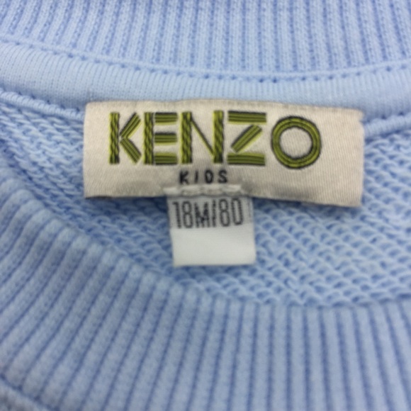 Kenzo Boys’ Graphic Logo Sweater + Sweatpants in Light Blue Size 18mos - Picture 3 of 11